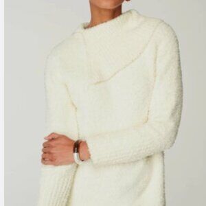 NWT J. JILL Pure Jill Soft & Cozy High Neck Sweater Barley Medium Top Retail $89